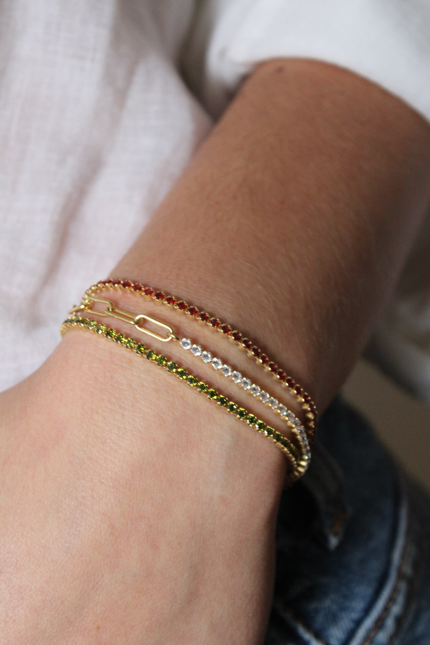 Gold Tennis Bracelet