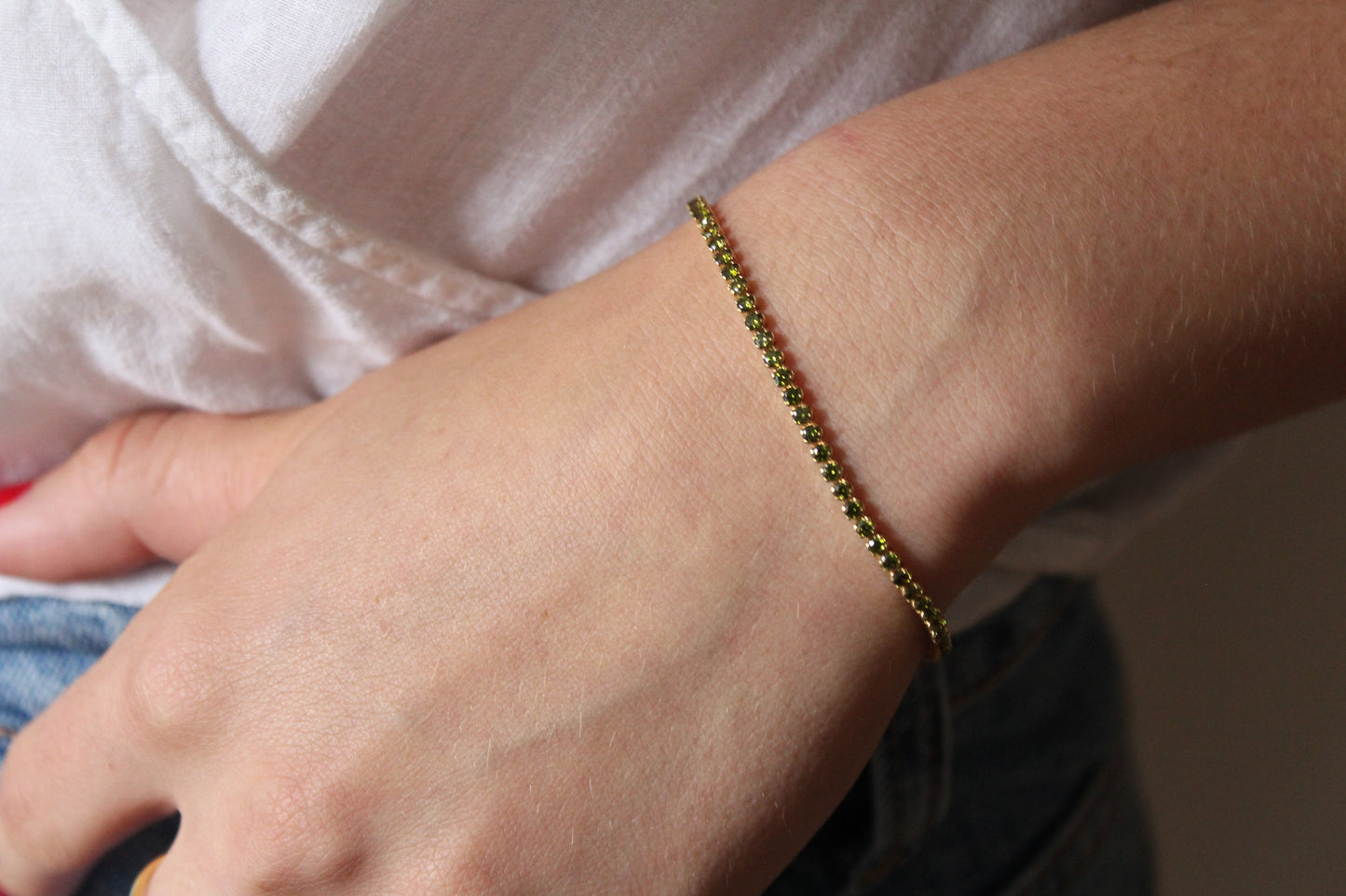 Gold Tennis Bracelet