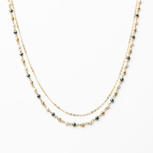 Tricolore Pearl Necklace